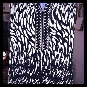 BCBGMaxAzria black and white dress